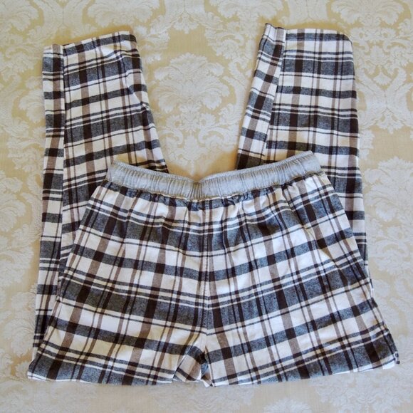 Eddie Bauer Men's Black & Cream Flannel Lounge Pajama Pants M - Picture 5 of 7
